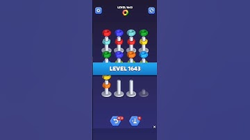 Nut Sort Level 1643 - Color Puzzle Game by Kiwi Fun #games #puzzle #NutSort #NutSortSolution