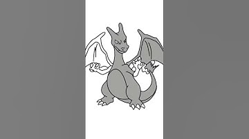 YOU Can Draw This RAINBOW CHARIZARD 🌈 on Procreate ✨#pokemon #procreate #shorts