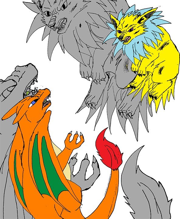 Pokémon Stadium (SNES): SkieBluFox (Lizad [Charizard]) Vs. PeeJay Bonobo (Thund [Jolteon])