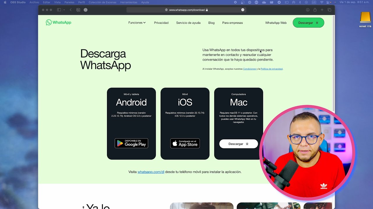 Descarga WhatsApp para iOS, Mac y PC