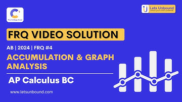 AP Calculus BC | 2024 | FRQ #4 | Accumulation & Graph Analysis