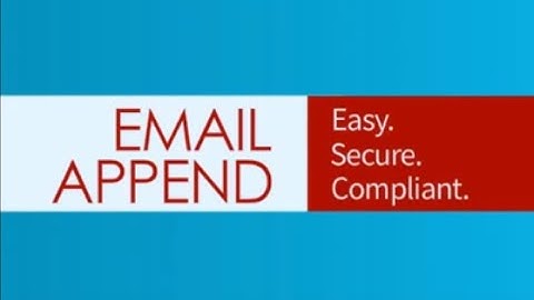 Email Append Services London