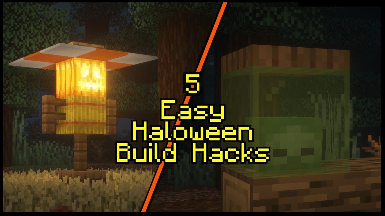 Here's 5 easy Halloween themed build hacks for you to try out