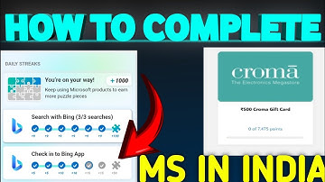 🎯 How to Complete Microsoft Check-In to Bing App In INDIA-Full Guide| Microsoft Rewards Kaise Lein 💰