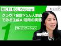 クラウド会計×5万人調査でみる生成AI活用の実態 #1（プレゼンテーション）【RIETI BBLウェビナー】