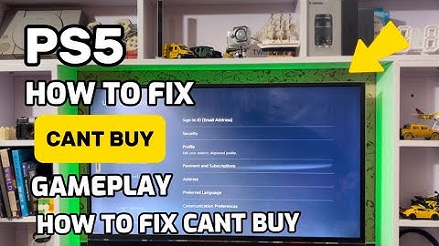 How To Fix Cannot Buy From PS Store ? Playstation 5  Store