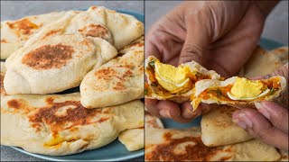 This Could be The Best Breakfast Recipe | Egg Stuffing Naan Bread Recipe | Healthy Egg Snacks Recipe