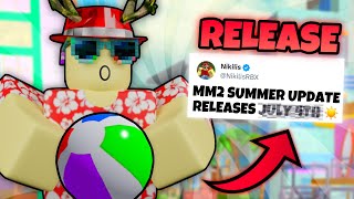 MM2 SUMMER UPDATE RELEASE DATE.. (Murder Mystery 2)