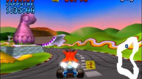 Crash Team Racing Walkthrough Part 21 - Coco Park [Relic Race]