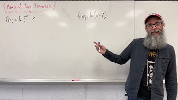 Algebra: Finding the Inverse of a Natural Logarithmic Function