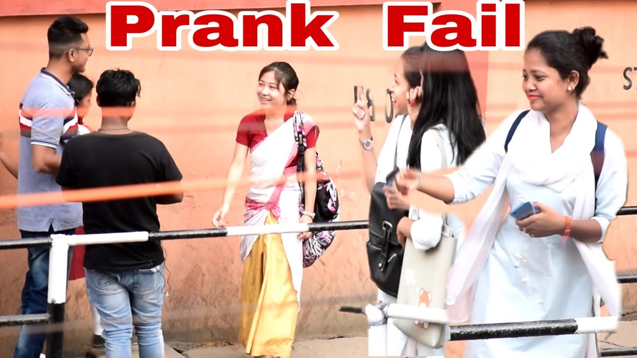 Prank Fail on B.Borooah College // Guwahati Prank Star// Cute Girl Prank