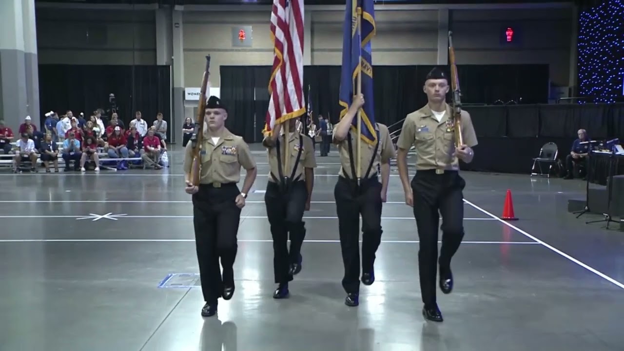 Colorized Hunters Rotc Jrotc Color Guard Competition Hayes Hosts 20th Annual AFJROTC Meet