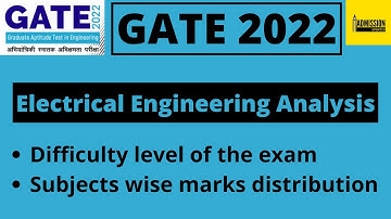 GATE 2022 EE analysis (5th February) | Subject-wise marks distribution