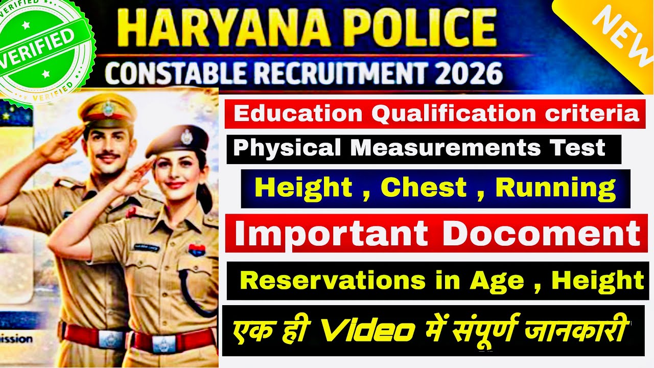 HSSC Haryana Police Constable Recruitment | Full Details | Apply Online, Exam, Syllabus, Physical