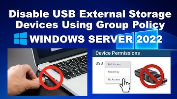 How to disable USB external storage devices using Group Policy