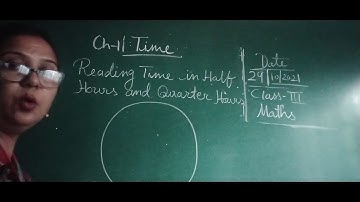 Class III Mathematics 29-10-2021 by Ms Vandana Wells. Topic - Time