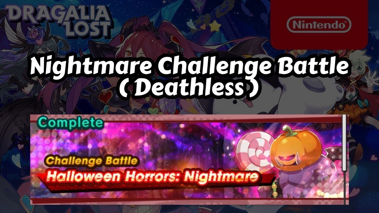 DRAGALIA LOST | Halloween Horrors - Nightmare Challenge Battle (Deathless Clear & Full DPS Team)