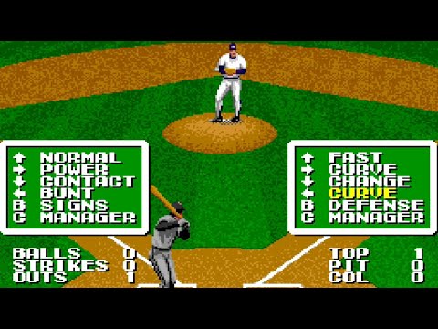Tecmo Super Baseball (Genesis) - Gameplay