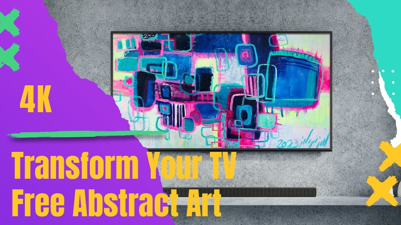 4K Art Slideshow for Your TV Abstract Paintings Screensaver 3 Hours