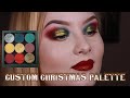 My Custom Christmas Palette || Swatches + 1 Look ♥