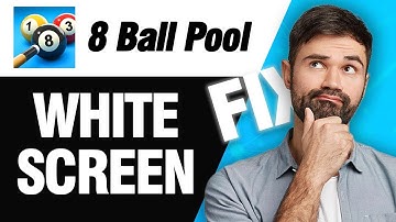 How To Fix 8 Ball Pool White Screen Problem | Easy Quick Solution