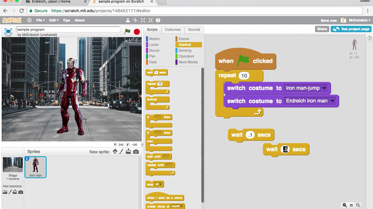 How to use colour sensing block Scratch 3 