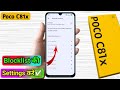 how to delete blacklist number in poco c81x | poco c81x blacklist setting 