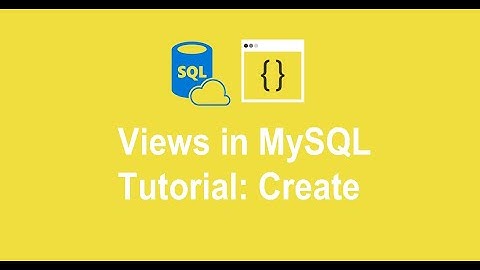 How to create VIEW and drop VIEW  in SQL