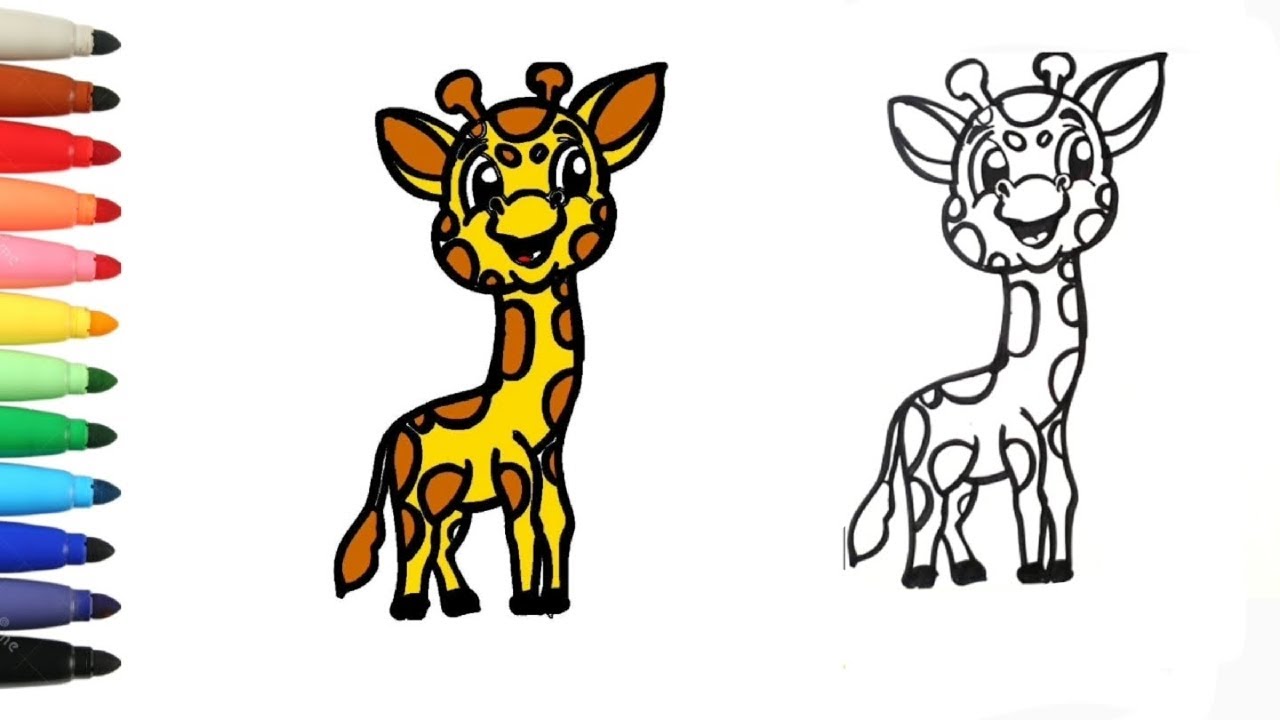 Comment Dessiner Une Girafe Facile Pour Les Enfantsdessins Faciles