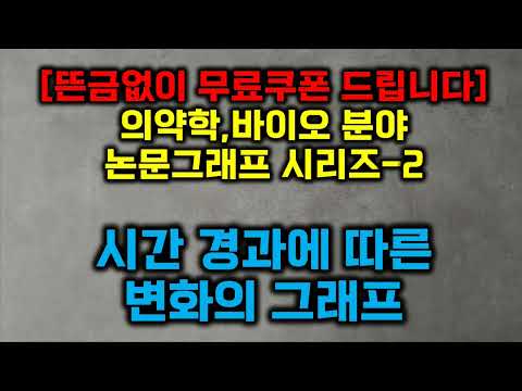 [뜬금없이 무료쿠폰 드립니다] 의약학,바이오 분야 논문그래프 시리즈-2   시간 경과에 따른 변화의 그래프