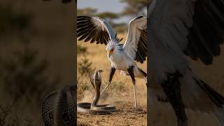 The secretary bird looks elegant from a distance, but on the ground it is one of the most ruthless…