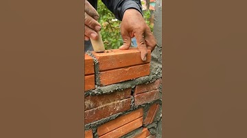Installing Wall Ties While Laying Bricks for Extra Strength 💪🧱