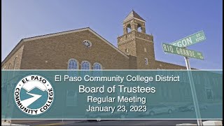 EPCC Regular Board Meeting: January 23, 2023