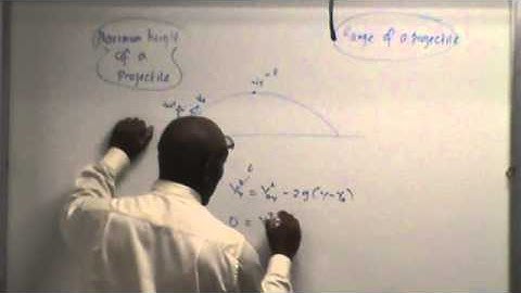 Projectile motion - Calculating the maximum height