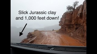 Shafer Switchbacks In A Storm!  AWD Transit Off-roading To A Precious Remote Campsite near Moab Utah