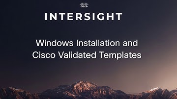 Operating System Install with Cisco Intersight - Windows Installation