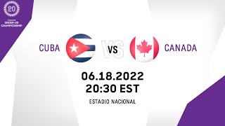 Concacaf Under-20 Championship 2022 | Cuba vs Canada
