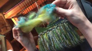 Adding Loose Fiber - Mini Weaving Tutorial