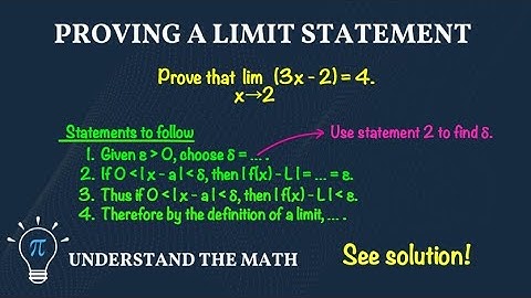 Example Problem: Proving a Limit Statement with Epsilon-Delta | Calculus 1