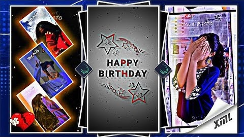 HAPPY BIRTHDAY 🥳🎉 | 3D StaR Effect New XML File 🎟️| Birthday XML Preset #alightmotion
