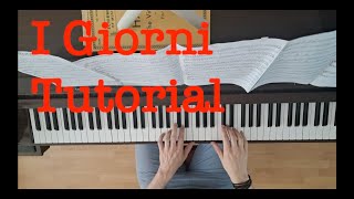 I Giorni ☀️//slow piano tutorial (Ludovico Einaudi) part 1