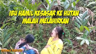 pregnant woman gives birth in the garden | drama parody