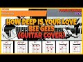 Bee gees  how deep is your love guitar tutorial