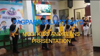 Video thumbnail of "PAGPAPASALAMAT SAYO🫶🫰🥰         MCGI KIDS AND TEENS PRESINTATION🫶"