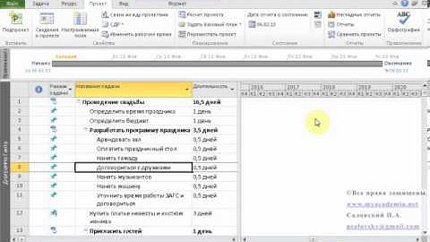 Шаг 12. Microsoft Project Изменение масштаба диаграммы Ганта