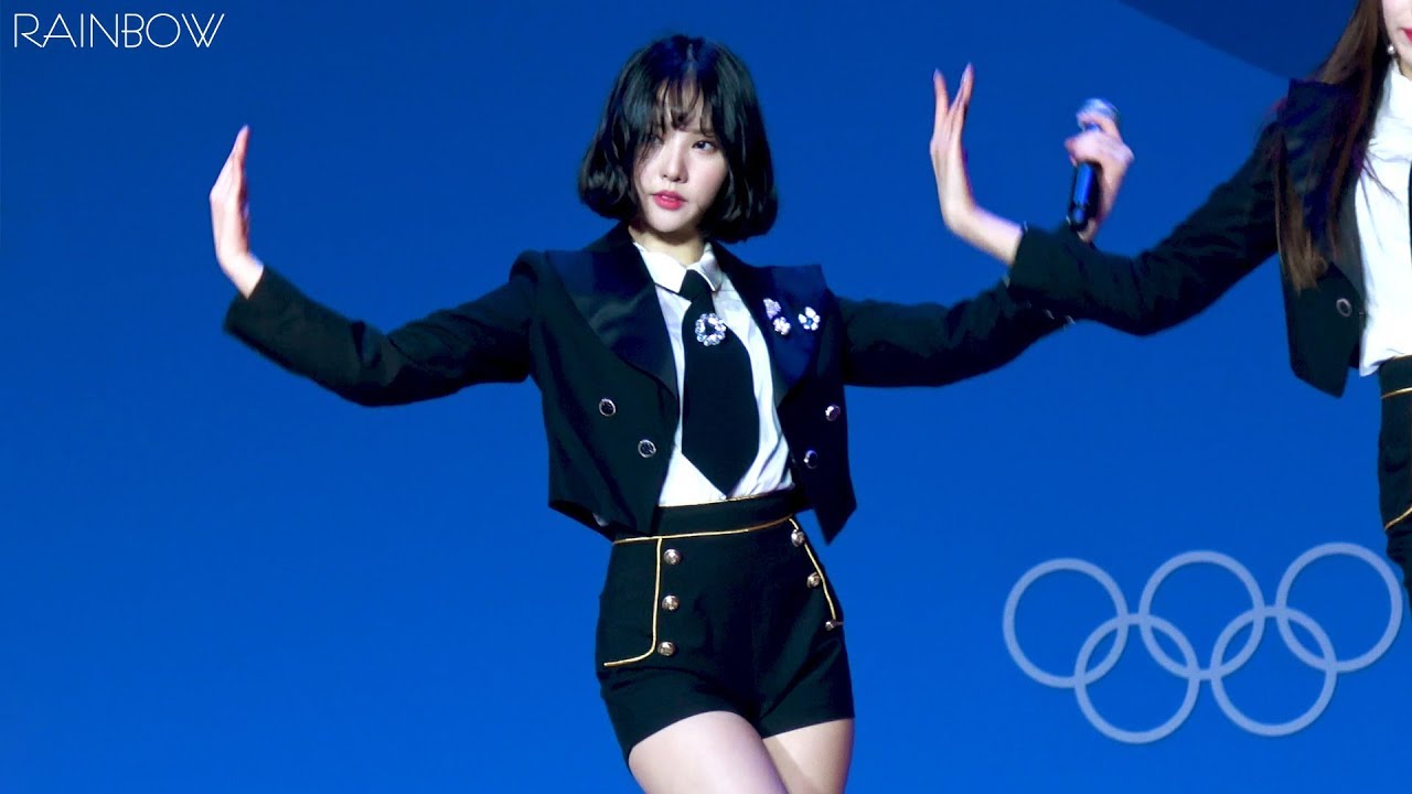 180223 Rainbow 여자친구 은하 직캠 GFRIEND EUNHA FANCAM @평창올림픽 메달플라자 헤드라이너쇼