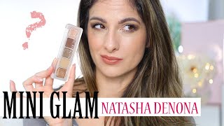 Natasha Denona Mini Glam Palette! New Mini Glam eyeshadow Palette, Try on and Comparisons!