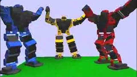 Three robots execute "RN-1 Script MAPv30"