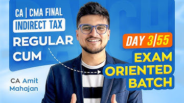 Final IDT - Day 3 Supply | Regular cum Exam Oriented Batch | CA Amit Mahajan