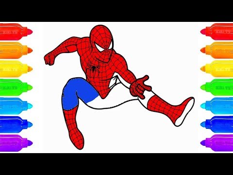 Bé Tô Màu - Tô Màu Người Nhện - Tô Màu Siêu Nhân
